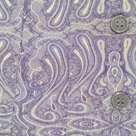 Purple Paisley Jacket XL - Picture 2 of 5